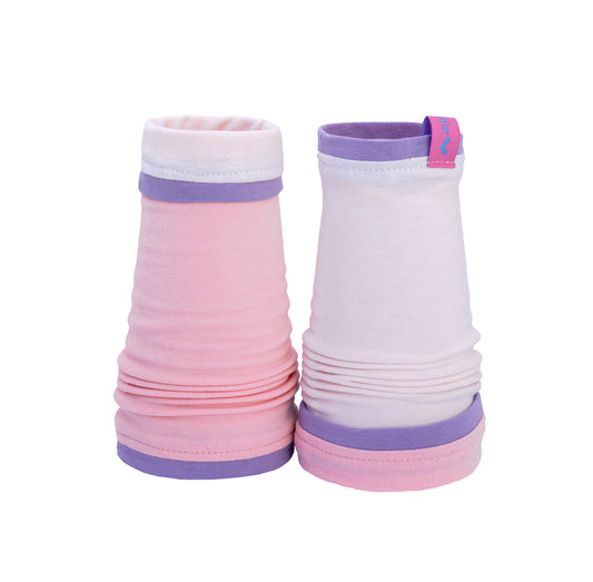 gothic lolita arm warmers | panne velvet &amp; lots of lace | black pink | with belt and skirt